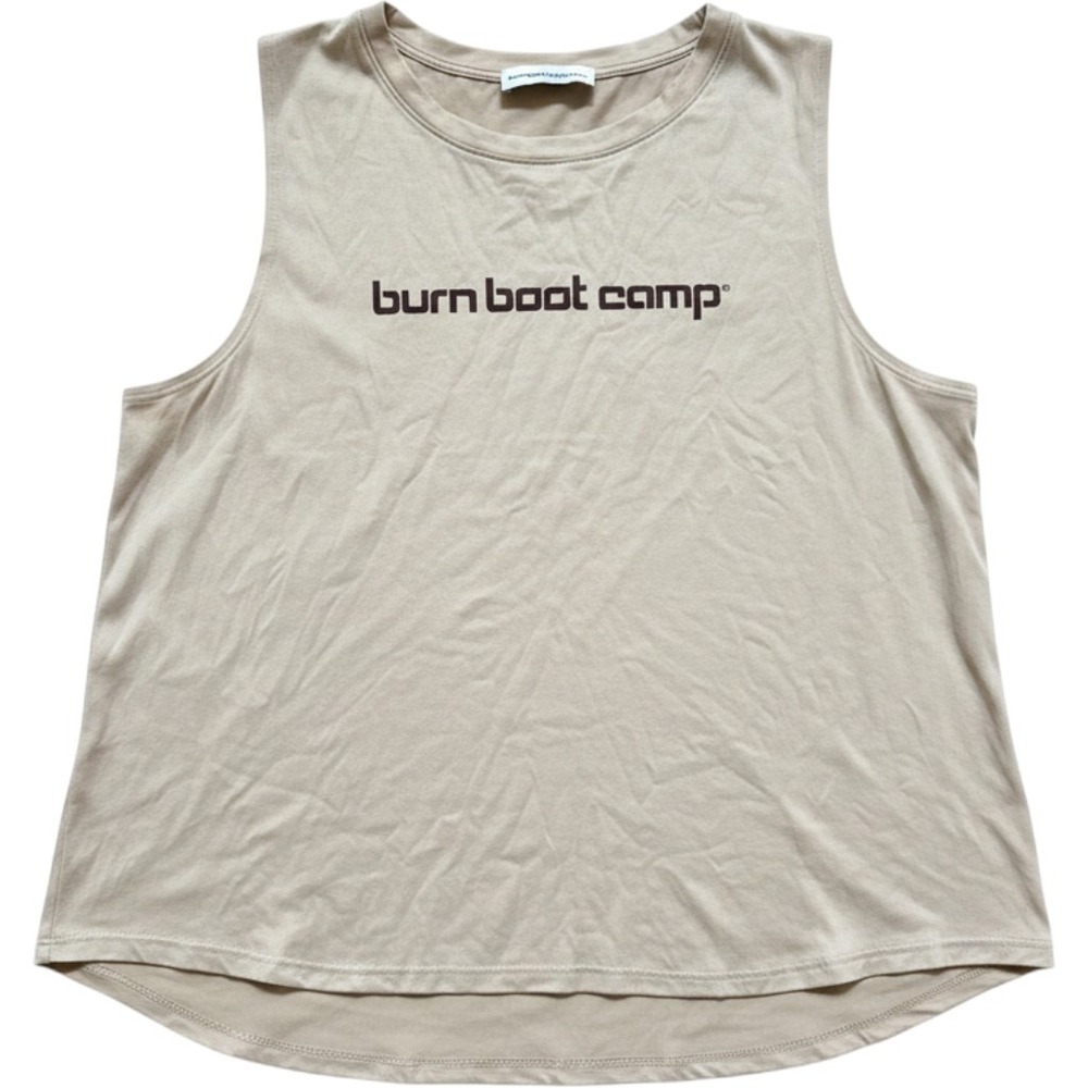 Burn Boot Camp Womens Tan/Brown Tank Top Size 2XL